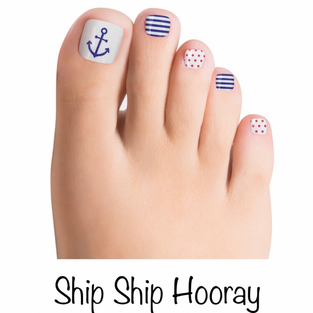 NEW!!! CS 💯 Real Nail Polish Pedicure Strips 💅🏼